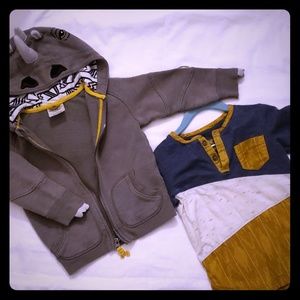 2T Osh Kosh Set with Rhino Hoodie!